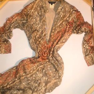 A•B•S EVENING  vintage beautiful TIGHT FIT LONG DRESS WITH Swarovski Crystal’s